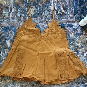 H&M Mustard Floral Tank